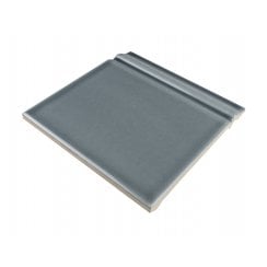 Puddle Glaze Smoked Grey 15cm x 15cm Skirting Tile