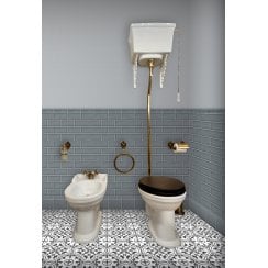 Puddle Glaze Smoked Grey 5cm x 15cm Border Tile