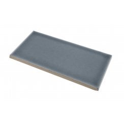 Puddle Glaze Smoked Grey 7.5cm x 15cm Wall Tile
