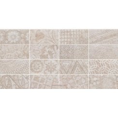 Quarcity Cream Decor 7.5cm x 30cm Wall Tile