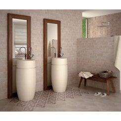 Quarcity Cream Decor 7.5cm x 30cm Wall Tile