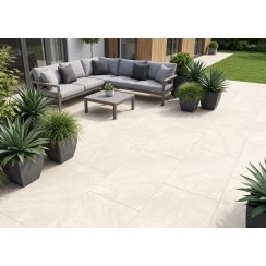 Quartz White 60cm x 90cm 2cm Slab Tile