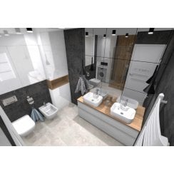 Quenos Semi Polished White 79.8cm x 79.8cm Floor Tile