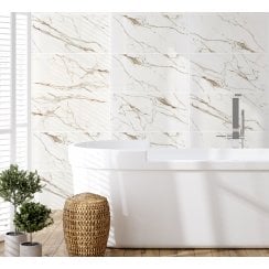 Ravenna Gold Brillo 30cm x 60cm Wall Tile