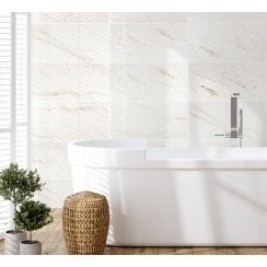 Ravenna Gold Hexa Decor Brillo 30cm x 60cm Wall Tile