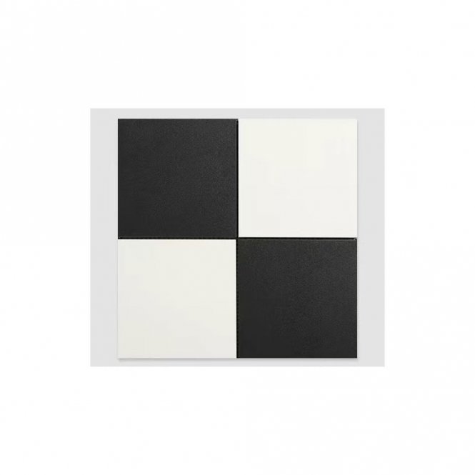 Regency Black & White Large Chequer (14.8cm x 14.8cm) 30cm x 30cm Mosaic Tile