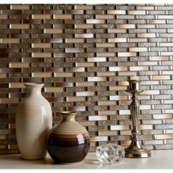 Remi Caramel 30cm x 33.5cm Mosaic Tile