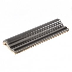 Retro Metro Charcoal 5cm x 15cm Dado Tile