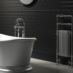 Retro Metro Charcoal Grey 15cm x 15cm Skirting Tile
