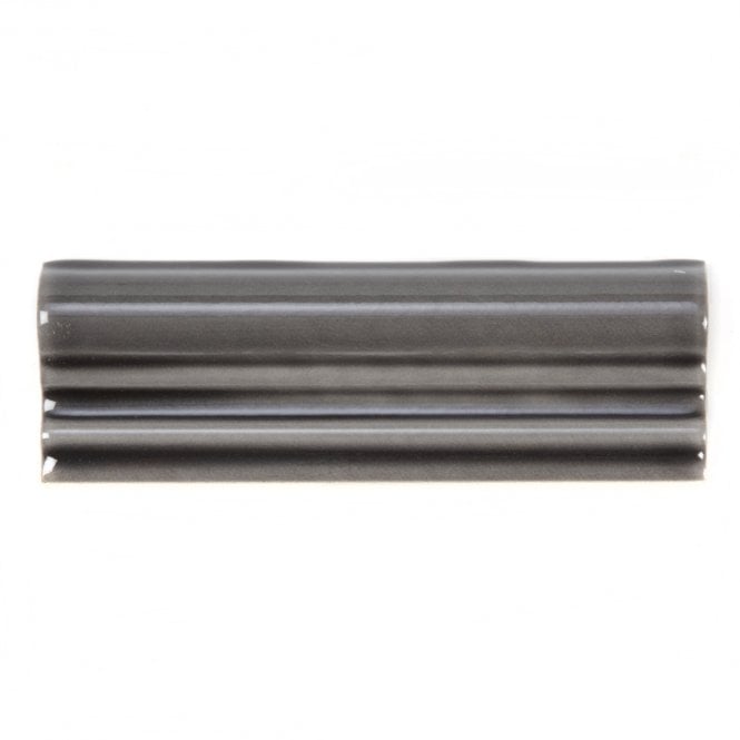 Retro Metro Charcoal Grey 5cm x 15cm Border Tile