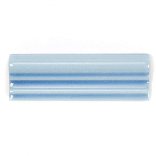 Retro Metro Mediterranean Blue 5cm x 15cm Dado Tile
