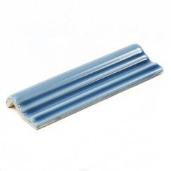 Retro Metro Ocean Blue 5cm x 15cm Dado Tile