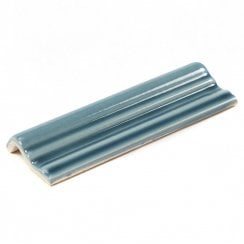 Retro Metro Steel Blue 5cm x 15cm Dado Tile