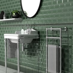 Retro Metro Victorian Green 15cm x 15cm Skirting Tile