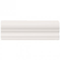 Retro Metro White 5cm x 15cm Dado Tile