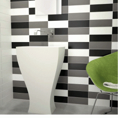 Rhian Perla Gloss 10cm x 30cm Wall Tile