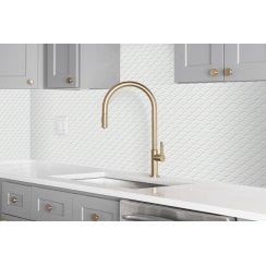 Rhombi Pressed White 30cm x 30cm Mosaic Tile