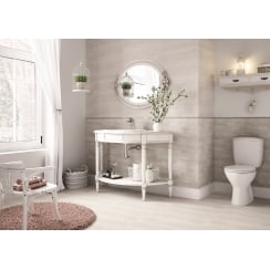 Rhonda Desa White Matt 29.7cm x 59.8cm Wall & Floor Tile
