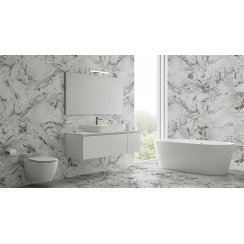 Rich Blanco Marble-Effect 60cm x 120cm Wall and Floor Tile