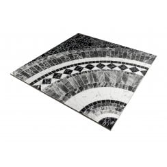Royal Black & White 60cm x 60cm Floor Tile (4 tile set)