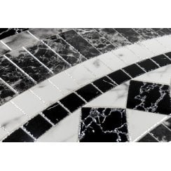 Royal Black & White 60cm x 60cm Floor Tile (4 tile set)