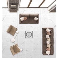Sacchi Diamond Glitter Cool Decor 60cm x 60cm Floor Tile