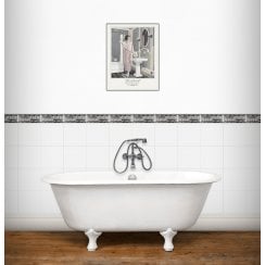 Savanah Metallic 7.5cm x 20cm Border Tile
