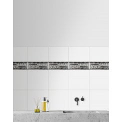 Savanah Metallic 7.5cm x 20cm Border Tile