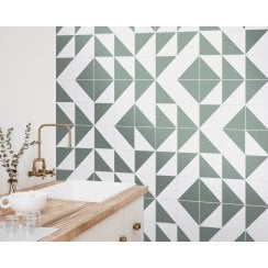 Siena Diamond Green 20cm x 20cm Wall & Floor Tile