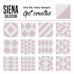 Siena Diamond Pink 20cm x 20cm Wall & Floor Tile
