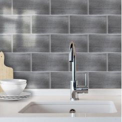 Silver Champagne 10cm x 20cm Metro Wall Tile