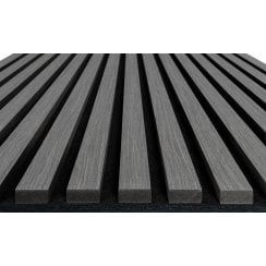 Silver Grey Acoustic Wood Panel 240cm x 60cm x 21mm