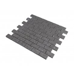 Silver Grey Brick Gulfstone Quartz 30cm x 30cm (4.8m x 2.3cm) Mosaic Tile