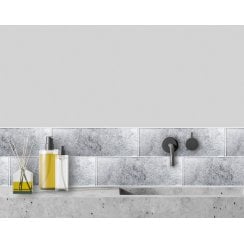 Silver Leaf 10cm x 30cm Wall Tile