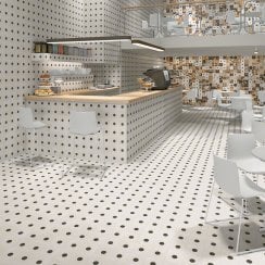 Sixties PolkaDot 15cm x 15cm Wall & Floor Tile