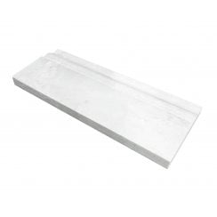 Skirting Dolomiti Marble White 11.9cm x 30.5cm Border Tile