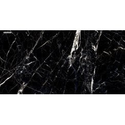 Sky Black Marble Effect Polished Porcelain 60cm x 120cm Wall & Floor Tile
