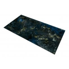 Sky Blue Marble Effect Polished Porcelain 60cm x 120cm Wall and Floor Tile