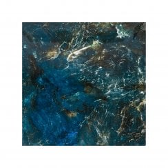 Sky Blue Marble Effect Polished Porcelain 60cm x 60cm Wall and Floor Tile