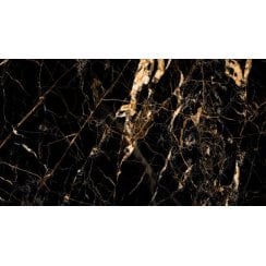 Sky Golden Black Marble Effect Polished Porcelain 60cm x 120cm Wall & Floor Tile