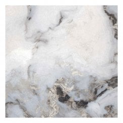 Sky Grey Marble Effect Polished Porcelain 60cm x 60cm Wall and Floor Tile