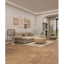 Slat Parquet Natural Wall & Floor Tile 60cm x 120cm