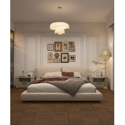 Slat Parquet Oak Wall & Floor Tile 60cm x 120cm