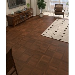 Slat Parquet Walnut Wall & Floor Tile 60cm x 120cm