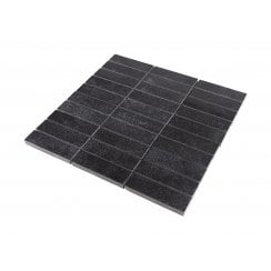 Smart Lux Black 30cm x 30cm Mosaic Tile Wall & Floor Tile