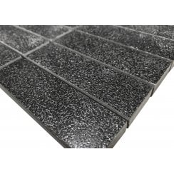 Smart Lux Black 30cm x 30cm Mosaic Tile Wall & Floor Tile