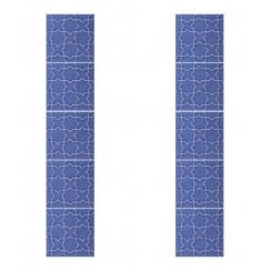 Souk Blue Fireplace  15.2cm x 15.2cm Tile Set