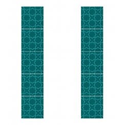 Souk Teal Fireplace  15.2cm x 15.2cm Tile Set