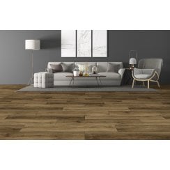 SPC Vinyl Bourbon Oak Wood Effect 18.3cm x 122cm x 5mm (2.23 Sq/M Per Pack)