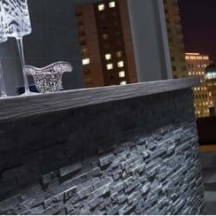 Splitface Black 10cm x 36cm Wall Tile
